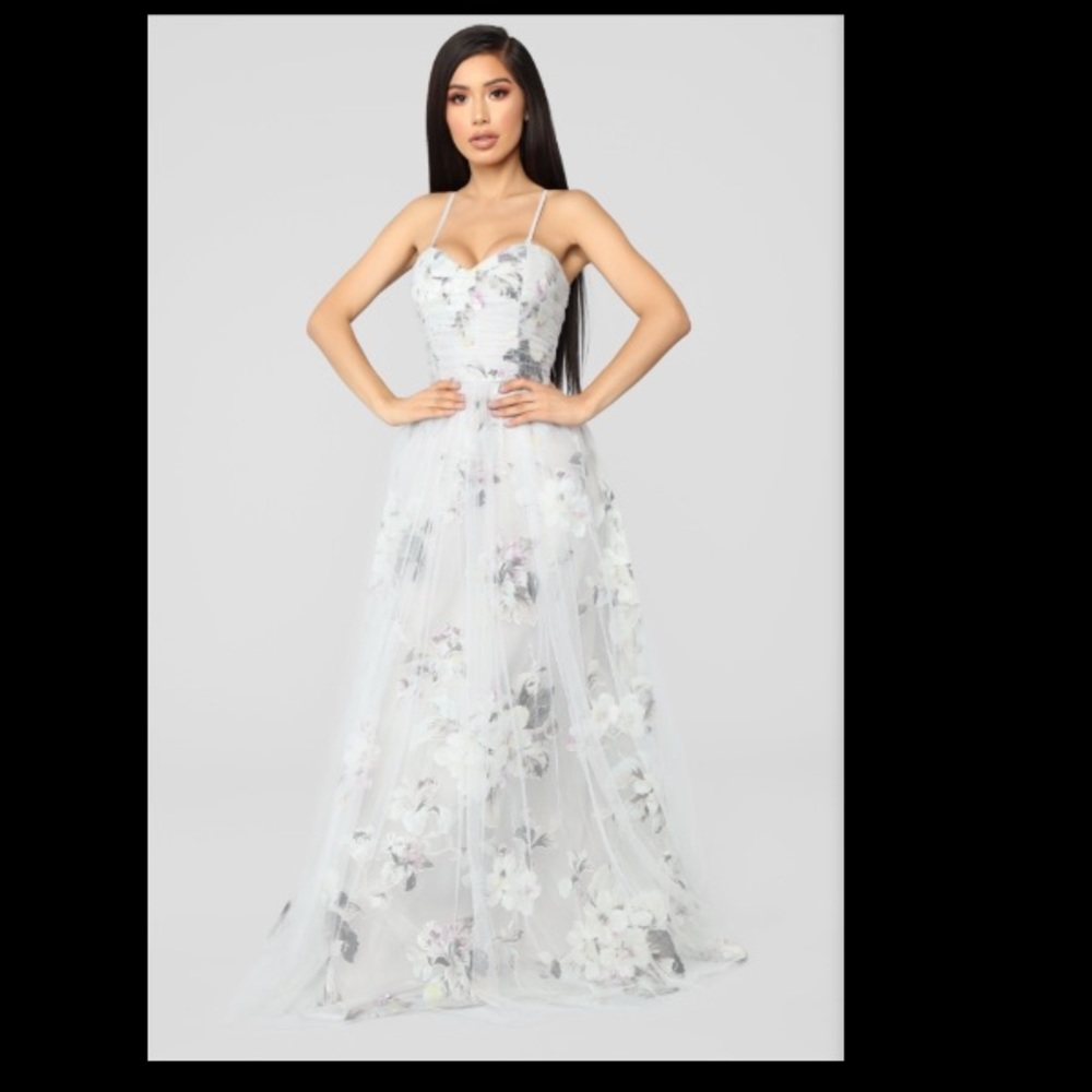 Formal floral maxi dress